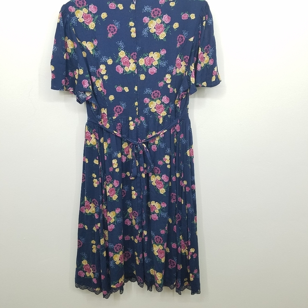 Torrid x Outlander Series Floral Botanical Skater Dress Women's Size 14 - Picture 9 of 13